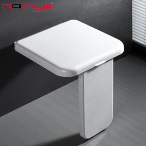 Nuoyi <b>Folding</b> Bathroom <b>Stool</b> 400x390x455mm Wall Mounted Non Slip Chair For Elderly <b>Shower</b> Toilet Room - Product Image 1