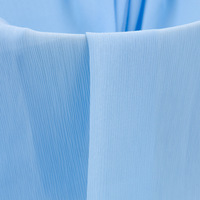 Vente directe usine de nouvelle tissu crêpe satiné coréen 100 % polyester respirant et antistatique à torsion élevée pour robe une pièce