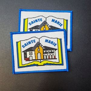High Quality Custom Embroidery Garment <b>Badge</b> Iron on Woven Clothes Patches for Clothing - Product Image 1