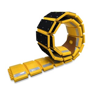 Manufacturer-supplied Portable Export-grade Roll-up Speed Bumps; Temporary Mobile Foldable Speed Bumps for Construction Sites; - Product Image 1