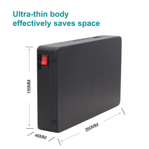 وقت احتياطي طويل ، بطارية ليثيوم <span class=keywords><strong>UPS</strong></span> صغيرة لـ ، و modem ، خرج تيار مستمر صغير 96 واط في الساعة ، تيار مستمر 5 فولت 9 فولت 12 فولت مع POE