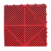 Dalles de sol de garage en plastique PP, dalles de sol emboîtables, tapis imperméable pour lavage de voitures, garage, 400 mm * 400 mm * 18 mm
