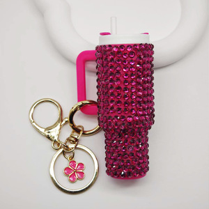 <span class=keywords><strong>Mini</strong></span> Tumbler Keychain với lấp lánh thạch gấu mẫu chai nước Phụ kiện Son môi lưu trữ túi Mặt dây chuyền cốc mặt dây chuyền - Product Image 4