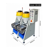 Polisseuse centrifuge 36L pour bijoux et métaux, deux têtes, machine de polissage à disque humide et sec, machine de finition et de polissage