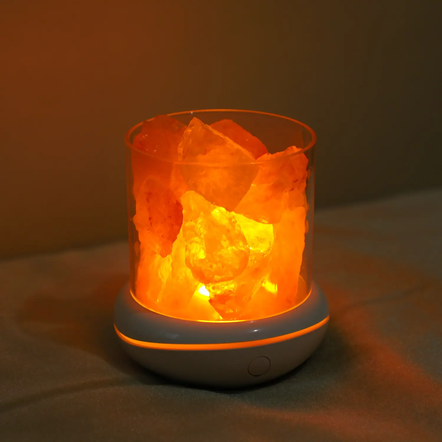 Natural Crystal Himalayan Salt Lamp USB Colorful Himalayan Salt Aroma Lamp For Home Decoration