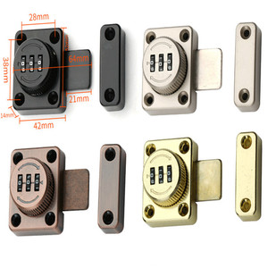 Furniture <b>Lock</b> Combination Drawer <b>Cabinet</b> Door <b>Lock</b> Zinc Alloy Keyless Easy Installation Minimalist Design 28x38mm - Product Image 1
