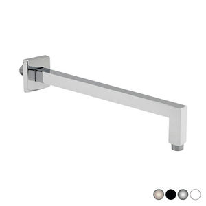 Bras de douche carré 40 cm blanc mat, accessoire de robinetterie de salle de bain - Product Image 1