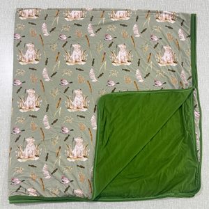 Zhengpai ब्लाइंड बॉक्स बांस के विस्कोज कंबल प्रकृति प्रेरित पैटर्न हल्के बच्चे कंबल फेंक देते हैं - Product Image 2