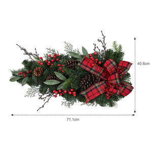 Nouvelle Arrivée Personnalisé De Noël Teardrop Swag Boule Décorative Suspendue Red Berry Christmas Swag - Product Image 2