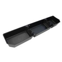 Boîte de rangement sous le siège arrière BONULI en PP noir pour Ford F150 16-23, accessoires automobiles de haute qualité détachables