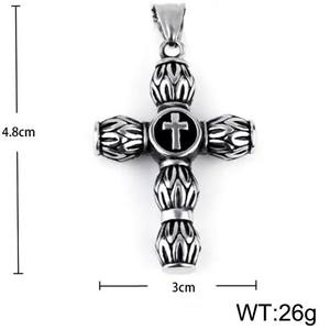 Religious <b>Cross</b> Jesus Turquoise Anti Non Tarnish Stainless Steel Waterproof Pendant Fashion Jewelry Necklaces for <b>Men</b> Wholesale - Product Image 6