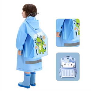 Étudiant garçon filles clair imperméable pour l'équitation cyclisme imperméable dessin animé <span class=keywords><strong>manteau</strong></span> de <span class=keywords><strong>pluie</strong></span> porter pour enfants enfants Tour voyage randonnée - Product Image 4