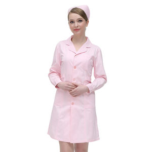 उच्च गुणवत्ता वाली प्रयोगशाला कोट सफेद प्रयोगशाला कोट सर्जिकल गाउन 100% कपास के कपड़े पहले डॉक्टरों और नर्सों के लिए पहले स्क्रब सूट - Product Image 4