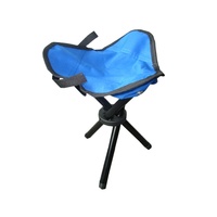 Tabouret pliable en toile, tabouret de camping pliable triangulaire avec trois pieds et étui de transport gratuit