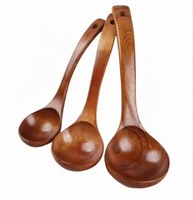 Cuillère à ramen jetable en bambou écologique à long manche, louche en bois, cuillère ajourée en forme de carapace de tortue, cuillères à soupe