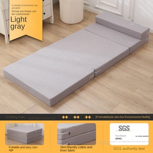 Gấp ba lần Bộ nhớ bọt Nệm Topper với có thể giặt bìa có thể gập lại vừa công ty nệm cho sàn - Product Image 6