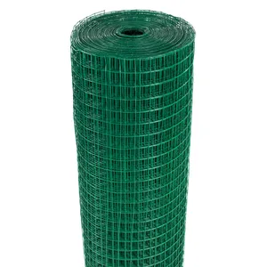 Prezzo a buon mercato 6 Gauge rete metallica saldata recinzione verde PVC rivestito rete metallica saldata 2x2 fabbrica zincata rete metallica saldata