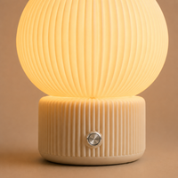 Lampe de table LED sans fil rechargeable par USB, à commande tactile, éclairage du jour, décorative, écologique en PLA, pour salon, lecture, style moderne
