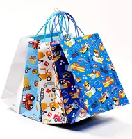 Aangepaste Hoge Kwaliteit Baby Douche Geschenken Papieren Zakken Kleurrijke Leuke Ontwerp Gift Bags Voor Kinderen Verjaardag Viering