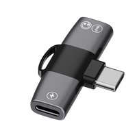 Adaptateur Répartiteur Audio OTG Double USB Type C PD 15W pour Casque et Jack Type C, Compatible iPhone 17 Pro Max Samsung Xiaomi