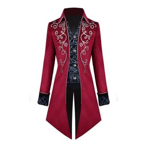Men's Medieval Tailcoat <b>Jacket</b> <b>Gothic</b> Victorian Frock Coat Uniform Halloween Costume - Product Image 5