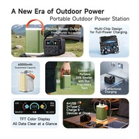Nouvelle batterie externe grande capacité 50000 mAh 60000 mAh avec lumière LED, charge rapide PD 100W, batterie externe 50000 mAh