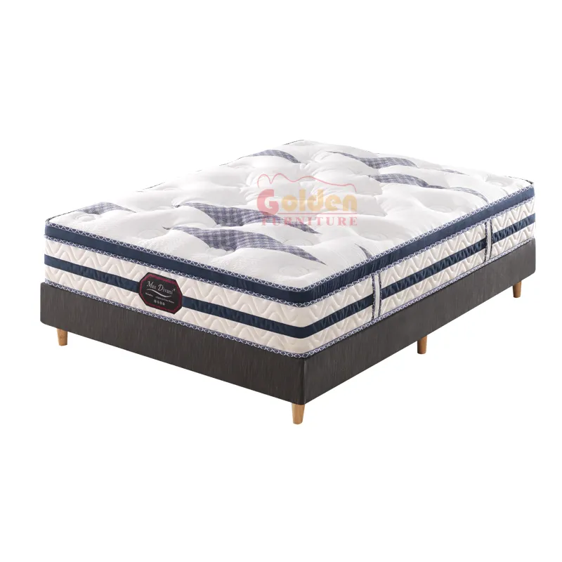 Hypo-Allergene Fabriek Aanbod Lente Matras King Queen Opgerolde Pluche Pocket Lente Matras Opgerolde Matras Oem