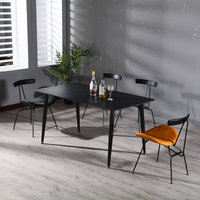 Tabouret de bar commercial multifonctionnel en métal, style industriel vintage minimaliste