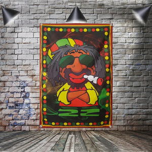 Bandera Decorativa Personalizada de <span class=keywords><strong>Reggae</strong></span>, Música Rock Jamaica, Decoración para el Hogar, Arte de Pared para Exteriores, 4 Ojales en las Esquinas, 3x5 Pies - Product Image 6