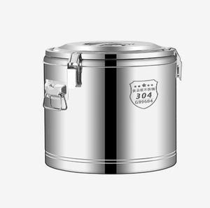 DFC Thermos en acier inoxydable, baril épaissi hermétique, pot isotherme pour maintenir la température, seau de stockage alimentaire sans robinet - Product Image 1