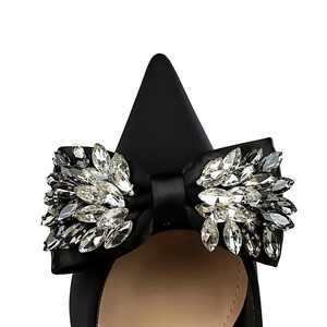 Nouvelles Tendances Automne 2025 : Chaussures de Soirée Sexy à Talons Hauts, Bout Pointu et Nœud en Strass pour Femme - Product Image 3