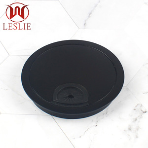 Cache-boîte rond en alliage de zinc Leslie 80 mm chromé, anti-poussière, accessoire de mobilier - Product Image 3