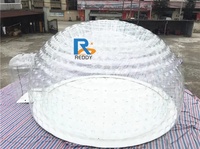Dôme de lumière LED gonflable en PVC Transparent commercial fêtes de famille accessoires de tente de camping et de fête de mariage