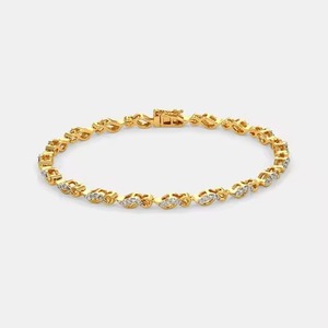 Pulsera DE TENIS Cadena de oro de 18K Pulsera de moissanita Brazalete Pulsera de diamantes Regalo para - Product Image 1