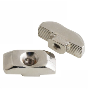 Écrou en T autobloquant industriel à ressort, écrou à billes en T, écrou coulissant en acier inoxydable zingué pour fixation de profilés en aluminium - Product Image 4