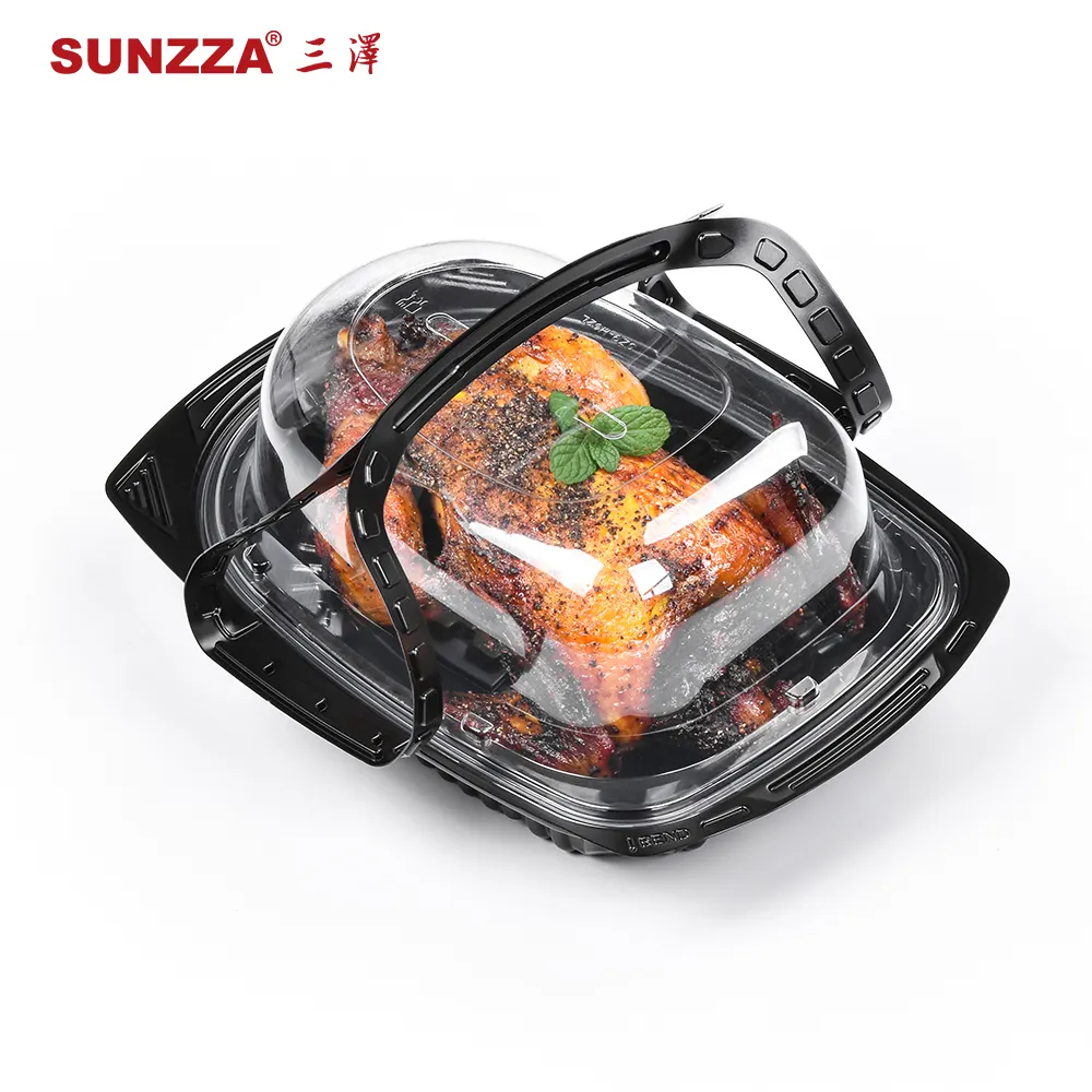 Sunza, recipiente de galinha refeitado descartável, material sólido, graças, frango fritado especiais, embalagens