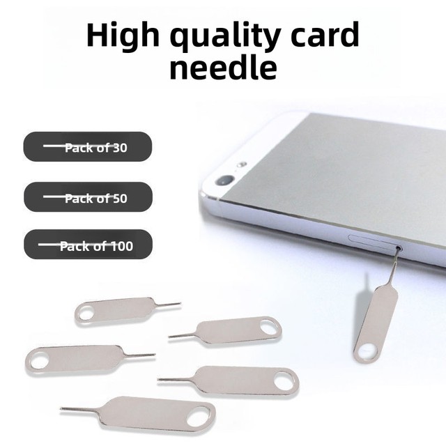 Common Phone SIM Ejector Pin Multi-Purpose Card Remover-Compatible Apple SIM Tools Model 1631 Made in China