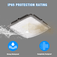 ROMANSO IP65 40W 60W 120W 18000LM UL CE RoHS 180 Degrés AC100-277V 5000K Lumière LED pour station-service