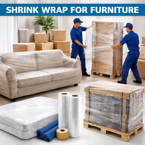 <span class=keywords><strong>Pellicola</strong></span> Estensibile in PE <span class=keywords><strong>Bianca</strong></span> <span class=keywords><strong>per</strong></span> <span class=keywords><strong>Imballaggio</strong></span> con Logo Personalizzato Stampato, Film Termoretraibile <span class=keywords><strong>per</strong></span> Pallet e <span class=keywords><strong>Imballaggio</strong></span> di Mobili - Product Image 4