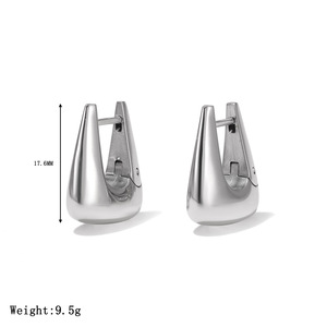 Pendientes de Moda Novedad 2026, Chapados en Oro y Plata, Impermeables, Hipoalergénicos, Pendientes de Aro para Mujer - Product Image 6