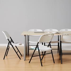 New Design <strong>White</strong> Plastic <strong>Folding</strong> <strong>Chairs</strong> with Trolley Stackable Foldable for Events Camping Outdoor Weddings Hotel Dining School - Product Image 5