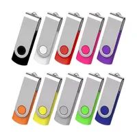 Memoria USB Metálica Personalizada con Logotipo, Giratoria, Interfaz USB 2.0, Capacidad de 4GB-256GB, Certificación CE/FCC/RoHS, Garantía de 1 Año