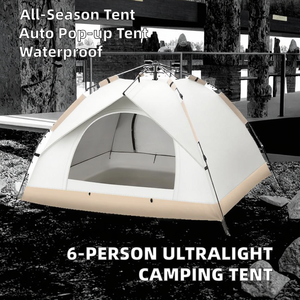 Buon sconto 6 persone tessuto ultraleggero Pop-up campeggio tenda facile messa a punto con una camera da letto struttura per all'aperto <span class=keywords><strong>Kamping</strong></span> - Product Image 3