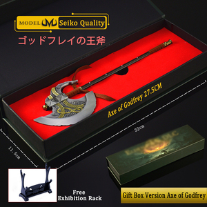 Periférico del Juego <span class=keywords><strong>Elden</strong></span> <span class=keywords><strong>Ring</strong></span>, Hacha de Godfrey de 27 CM, Edición en Caja de Regalo, Modelo de Armas Colosales, Artículo de Colección de Cosplay, Regalo para Niños, Venta al por Mayor - Product Image 2