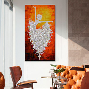 Figura de bailarina pintada a mano de alta calidad 100%, cuchillo de bailarina de <span class=keywords><strong>Ballet</strong></span> hecho a mano, pintura al óleo de arte Acrílico - Product Image 4