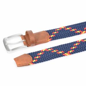 Cinto Casual Trançado Unissex com Fivela de Pino, Elástico Expansível de Lona Tecida, Cinto de Tira Simples - Product Image 3