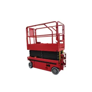 CE Indoor Mobile Hydraulic Double Platform Scissor Lift for wall plaster