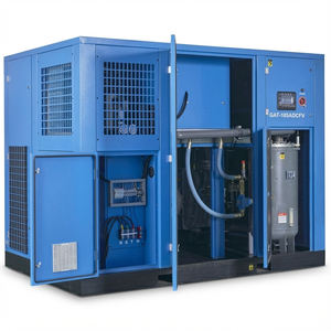 Compresor de Aire de Tornillo para la Industria del Soplado de Vidrio, 185KW, 250HP, 13Bar, Alta Presión, Dos Etapas, Inversor VFC para Moldeo de Botellas de PET - Product Image 5