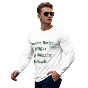 Articoli di moda autunno stampa on Demand fiore di <span class=keywords><strong>Lava</strong></span> esclusiva personalizzazione da uomo Casual e bella t-shirt girocollo a maniche lunghe - Product Image 5