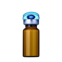 Flacon stérile de tube à essai d'injection tubulaire en verre ambré clair avec couvercle pharmaceutique 2ml 4ml 5ml 6ml 7ml 8ml 10ml 15ml 20ml 30ml